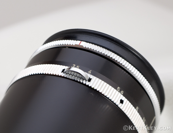 Aperture Ring - Carl Zeiss Tessar 115mm f/3.5 Bellows Lens