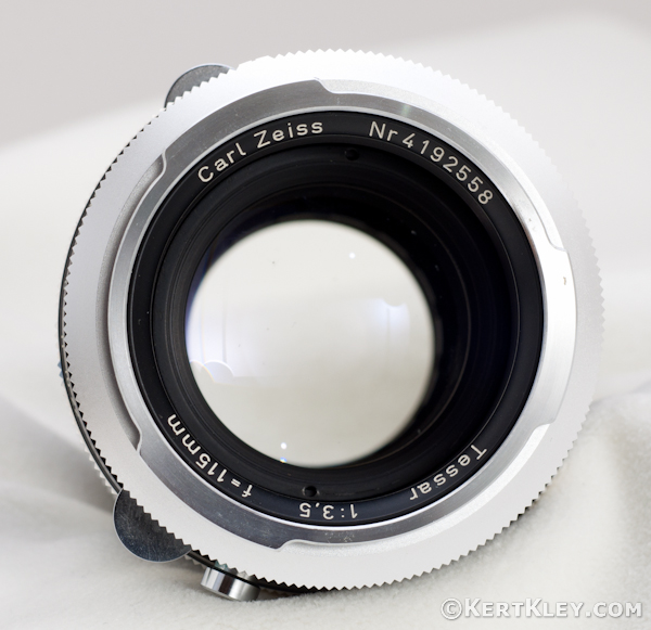 Front View - Carl Zeiss Tessar 115mm f/3.5 Pre-set Bellows Lens for Contarex